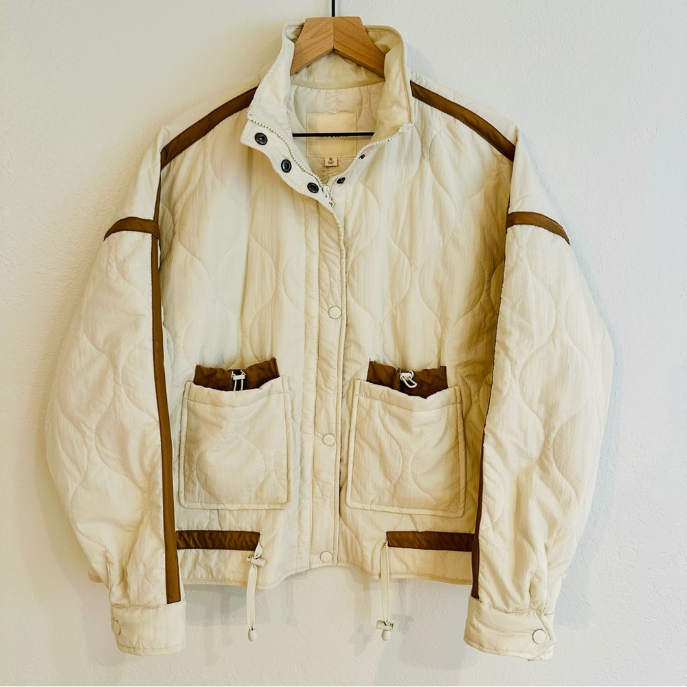 Thread & Supply Quilted Cream Jacket XL